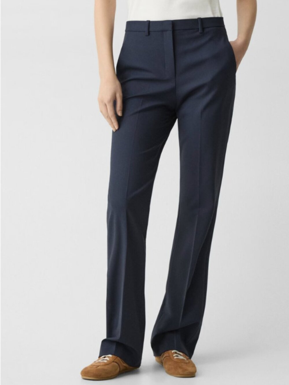 Theory Demetria Flare Pants Navy - NWT retail price $215